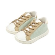 Παπούτσια Babywalker μπεζ λευκό μέντα για Αγόρι 3039