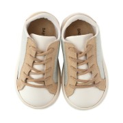 Παπούτσια Babywalker μπεζ λευκό μέντα για Αγόρι 3039