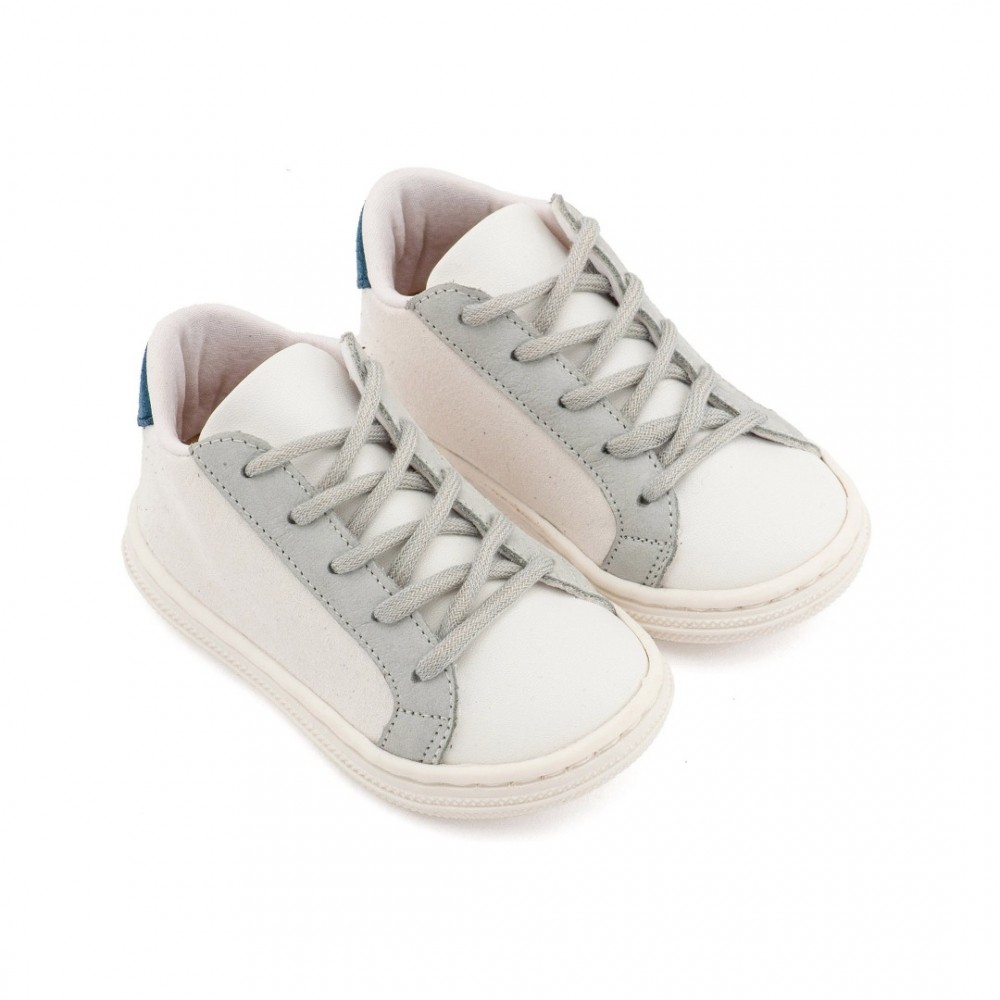 Παπούτσια Babywalker λευκό πάγου γκρι μπλε για Αγόρι 3039-2