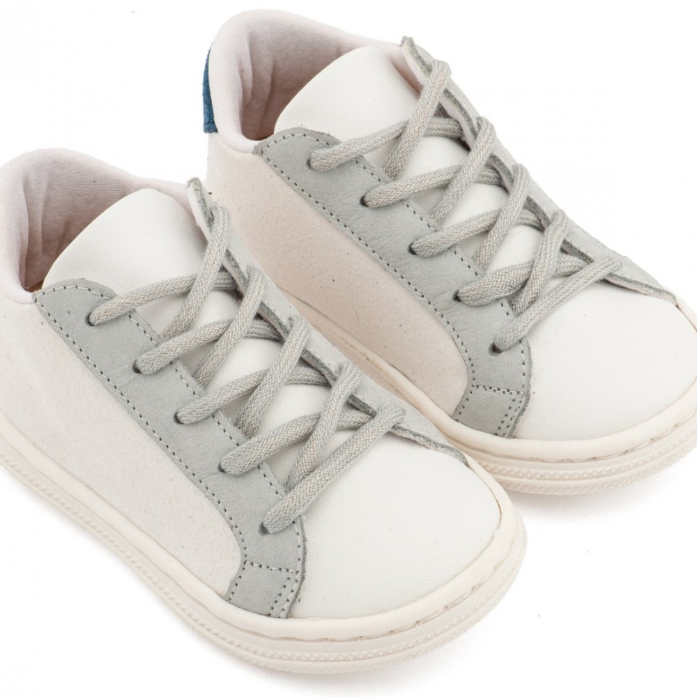 Παπούτσια Babywalker λευκό πάγου γκρι μπλε για Αγόρι 3039-2