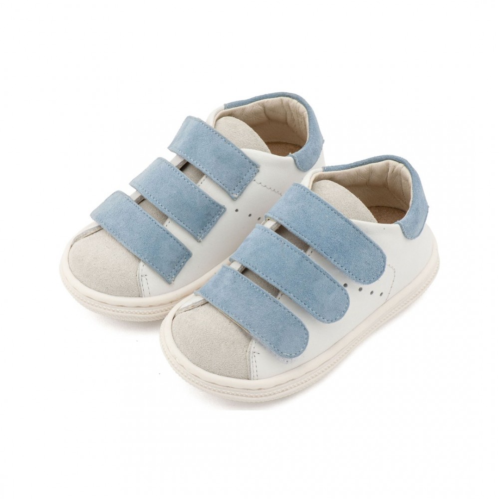 Παπούτσια Babywalker για Αγόρι 3096 λευκό γαλάζιο