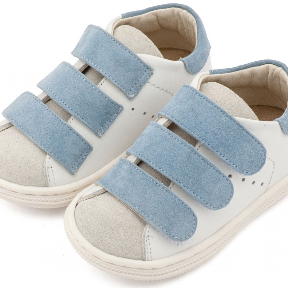 Παπούτσια Babywalker για Αγόρι 3096 λευκό γαλάζιο