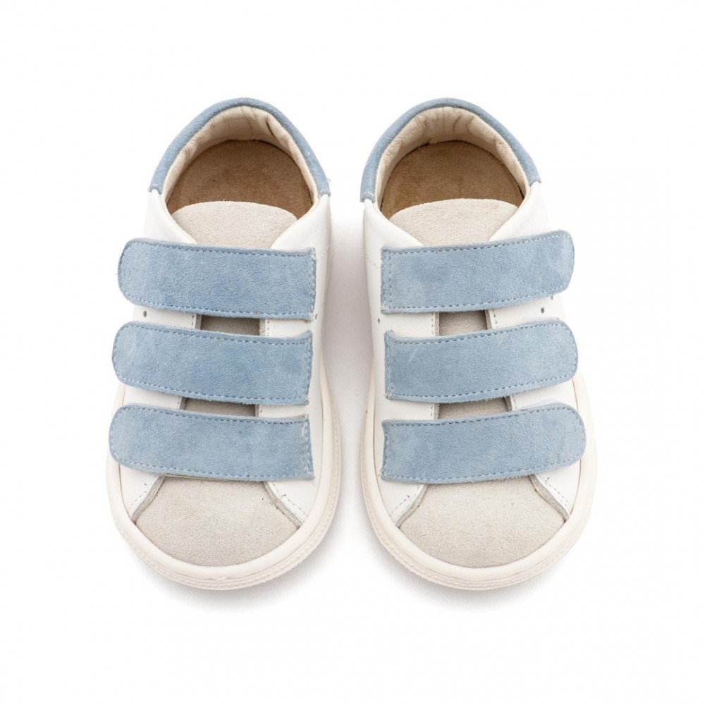 Παπούτσια Babywalker για Αγόρι 3096 λευκό γαλάζιο