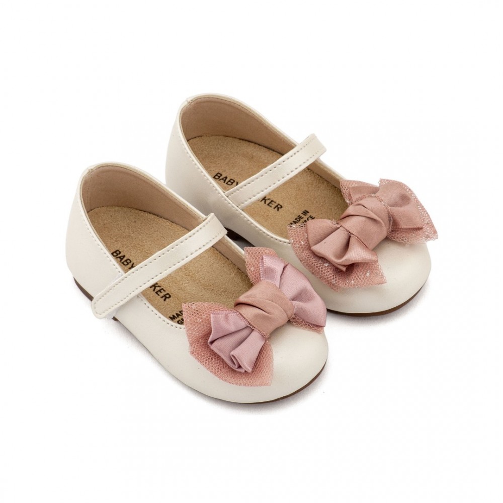 Παπούτσια Babywalker για Κορίτσι 3599-1 ιβουάρ ροζ