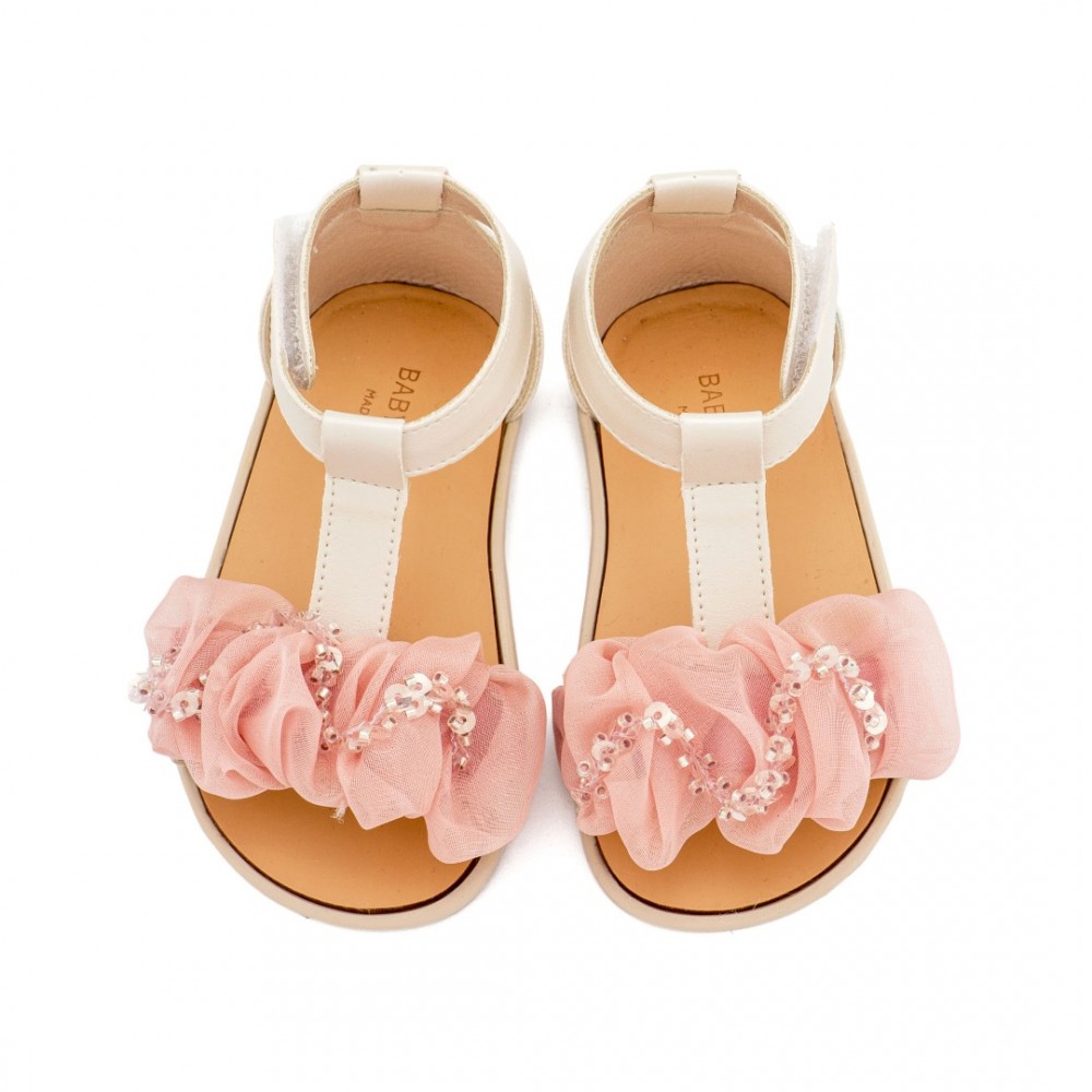 Παπούτσια Babywalker για Κορίτσι 3601-1 ιβουάρ ροζ