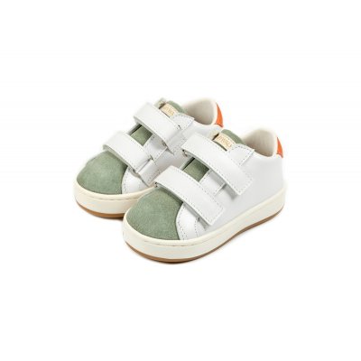 Παπούτσια Babywalker λευκό μέντα κοραλί για Αγόρι- 5217-3