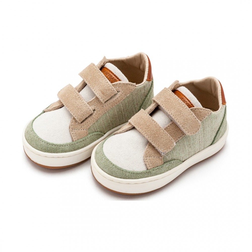 Παπούτσια Babywalker για Αγόρι 5297 μέντα μπεζ λευκό