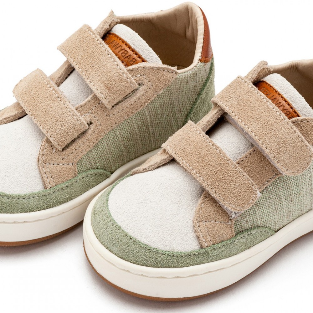 Παπούτσια Babywalker για Αγόρι 5297 μέντα μπεζ λευκό