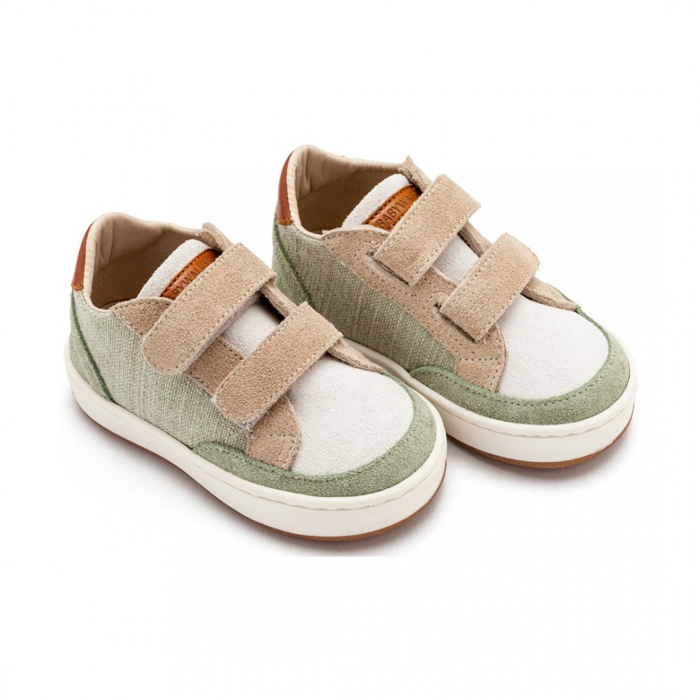 Παπούτσια Babywalker για Αγόρι 5297 μέντα μπεζ λευκό