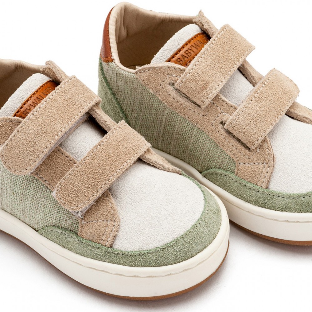 Παπούτσια Babywalker για Αγόρι 5297 μέντα μπεζ λευκό