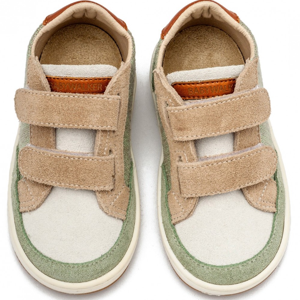 Παπούτσια Babywalker για Αγόρι 5297 μέντα μπεζ λευκό