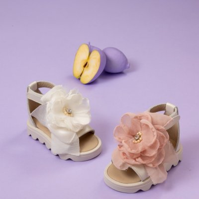 Παπούτσια Babywalker ροζ ιβουάρ για Κορίτσι- 5800-1