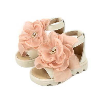 Παπούτσια Babywalker ροζ ιβουάρ για Κορίτσι- 5800-1