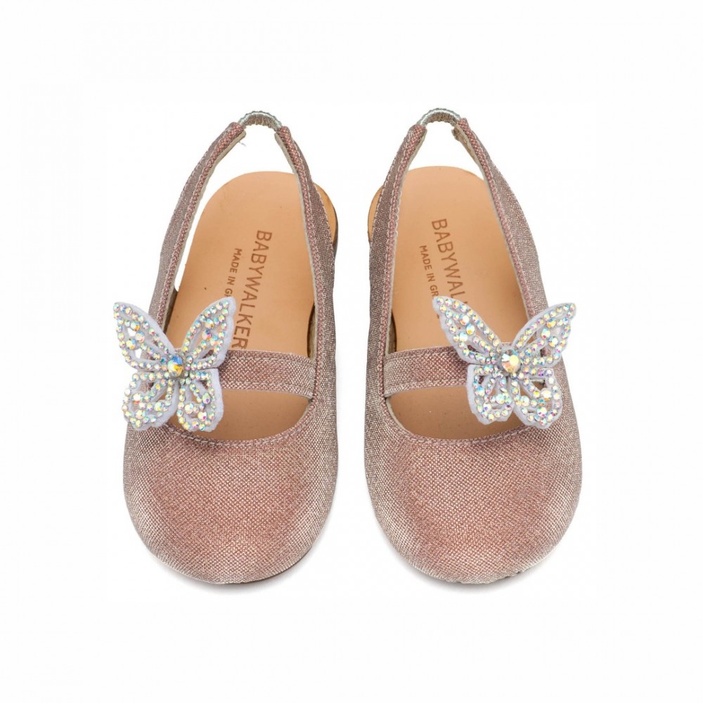 Παπούτσια Babywalker για Κορίτσι 5881-1 ροζ αντικέ