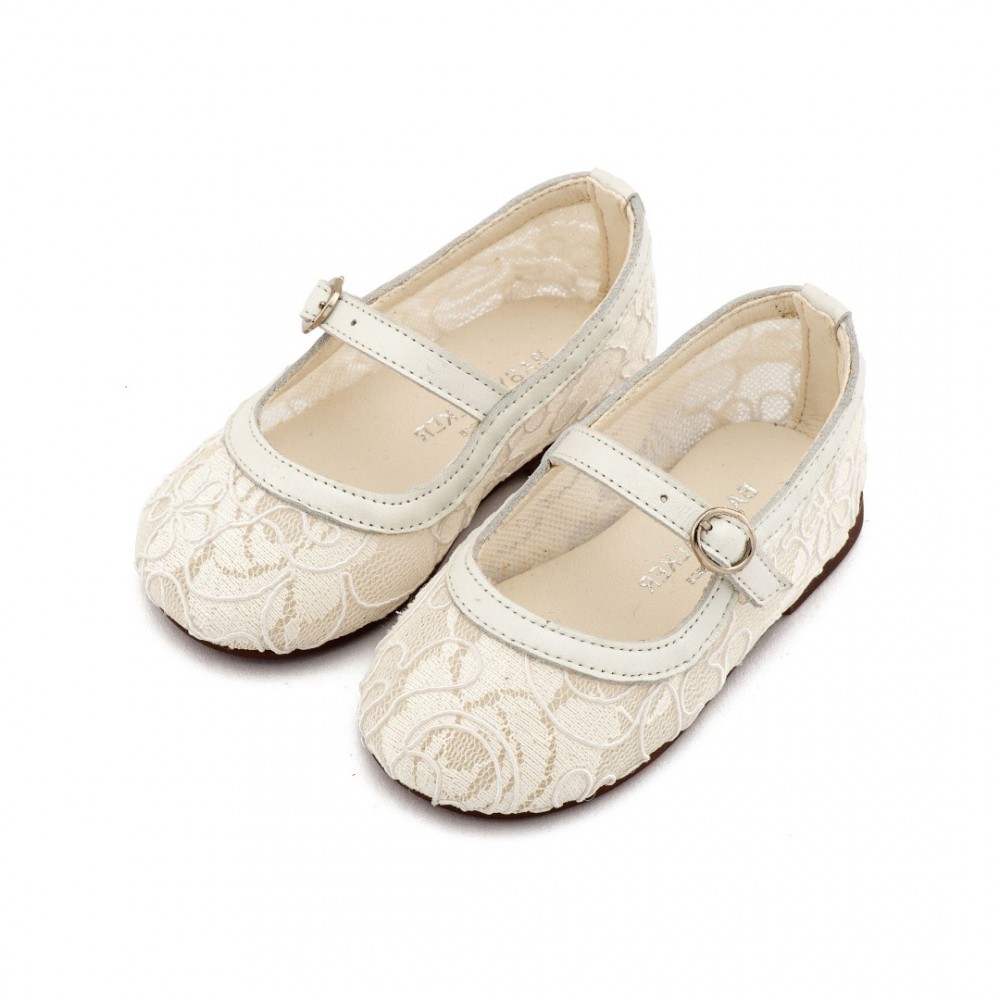 Παπούτσια Babywalker για Κορίτσι 5897 ιβουάρ δαντέλα