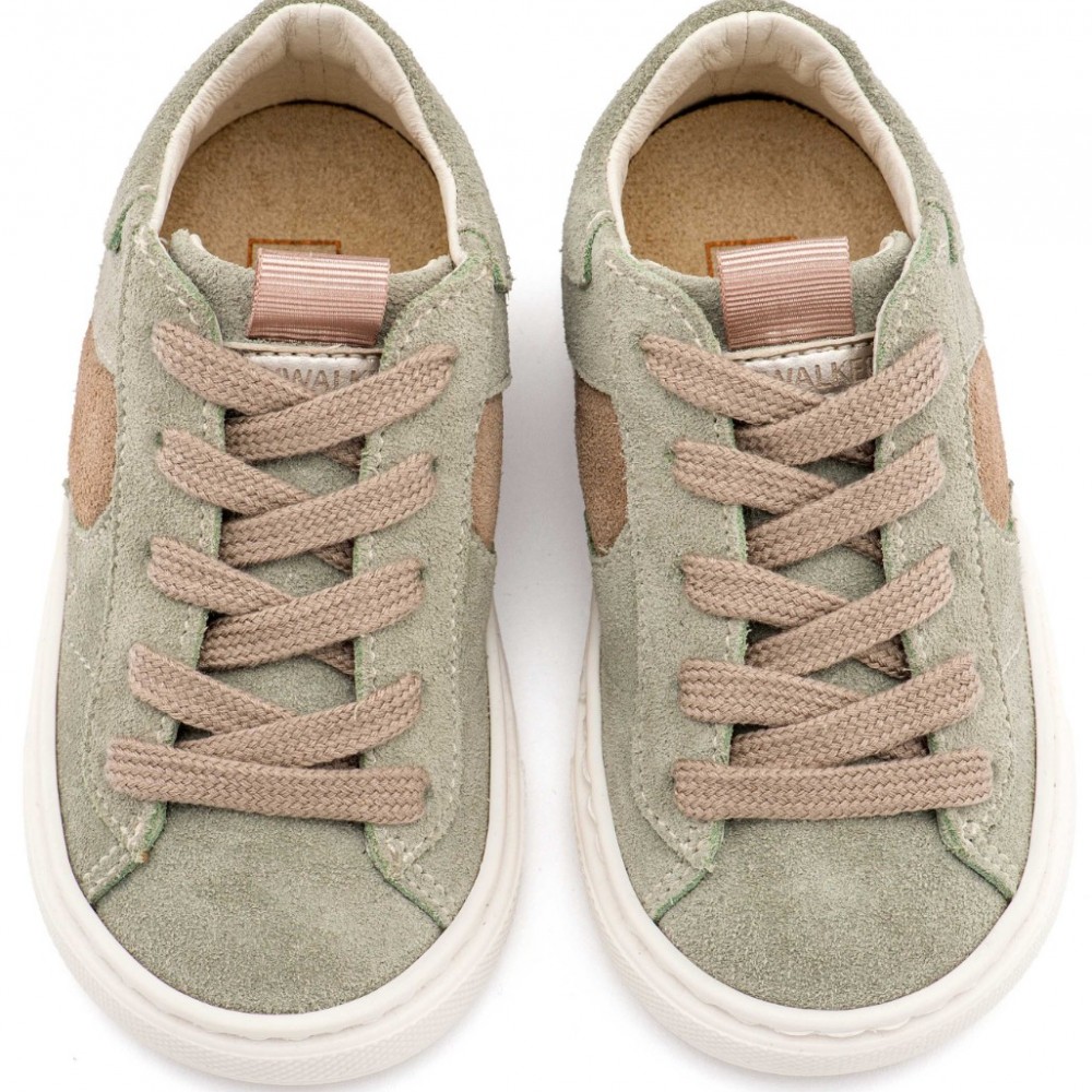 Παπούτσια Babywalker για Αγόρι 8002-2 μέντα μπεζ