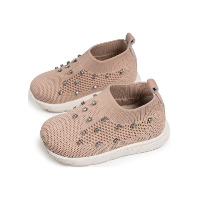 Παπούτσια Babywalker ροζ αντικέ για Κορίτσι- 6066-1