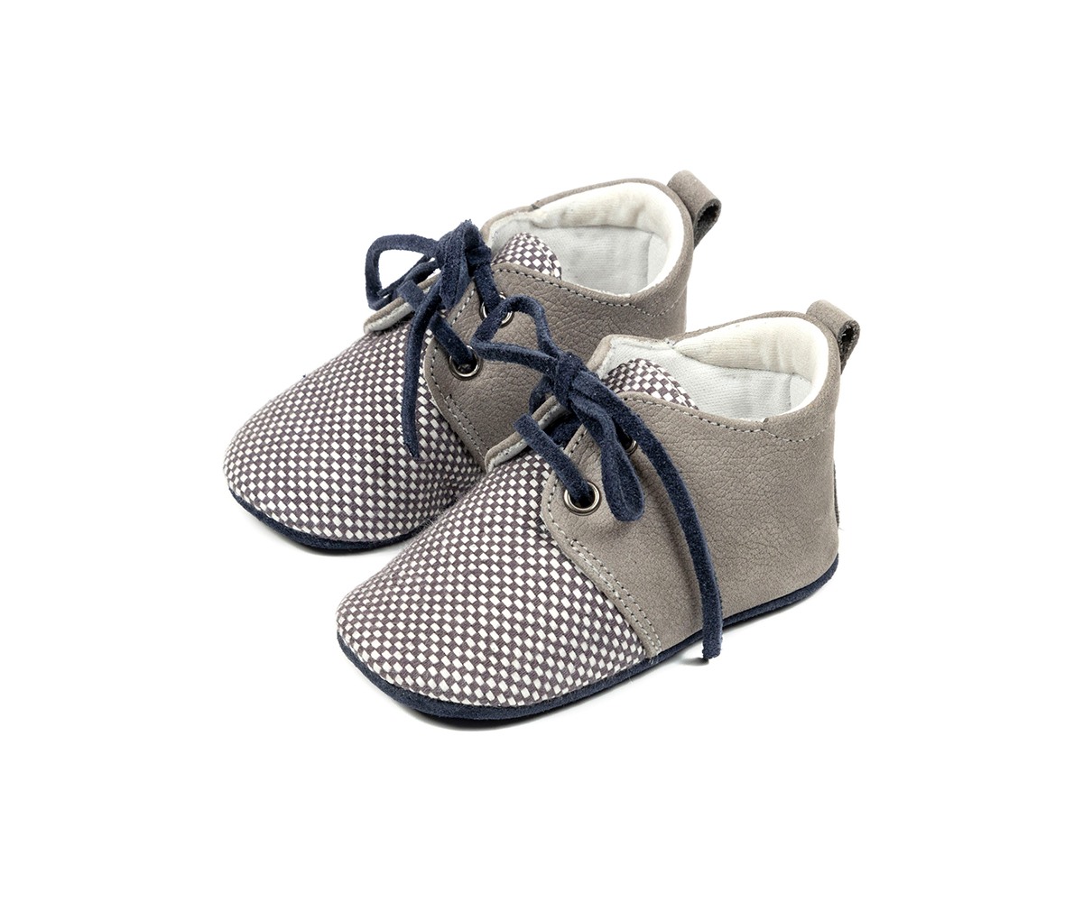 Παπούτσια Babywalker γκρι μπλε για Αγόρι - 1099-2
