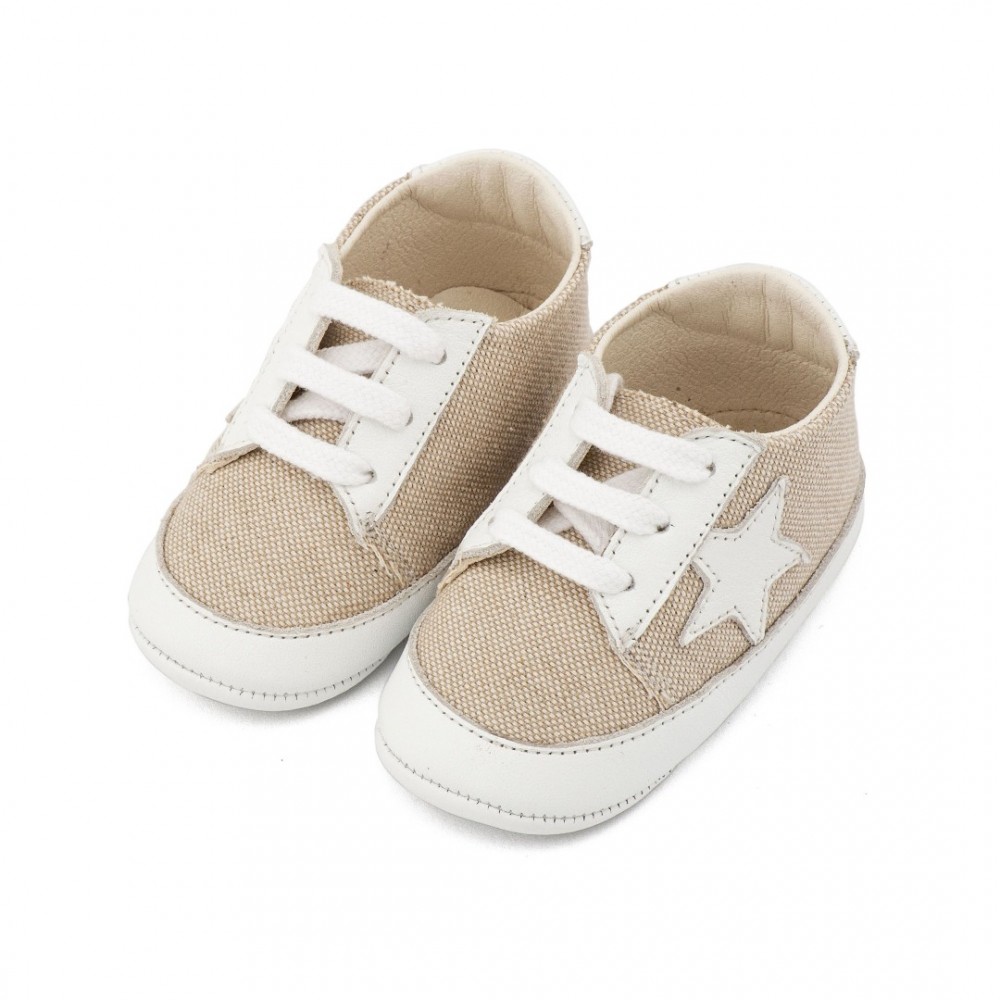 Παπούτσια Babywalker για Αγόρι 1135 μπεζ-λευκό