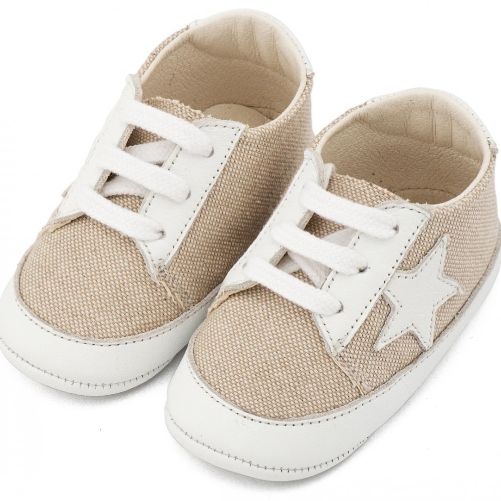 Παπούτσια Babywalker για Αγόρι 1135 μπεζ-λευκό