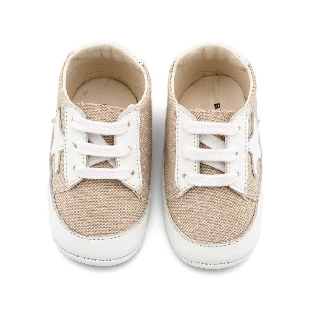 Παπούτσια Babywalker για Αγόρι 1135 μπεζ-λευκό