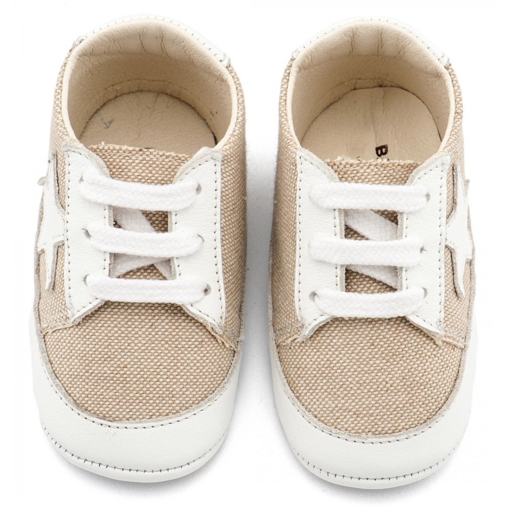 Παπούτσια Babywalker για Αγόρι 1135 μπεζ-λευκό