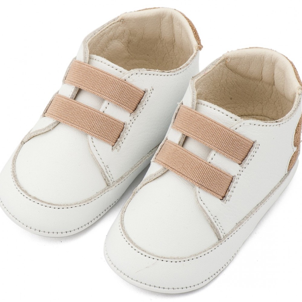 Παπούτσια Babywalker για Αγόρι 1137 λευκό-μπεζ