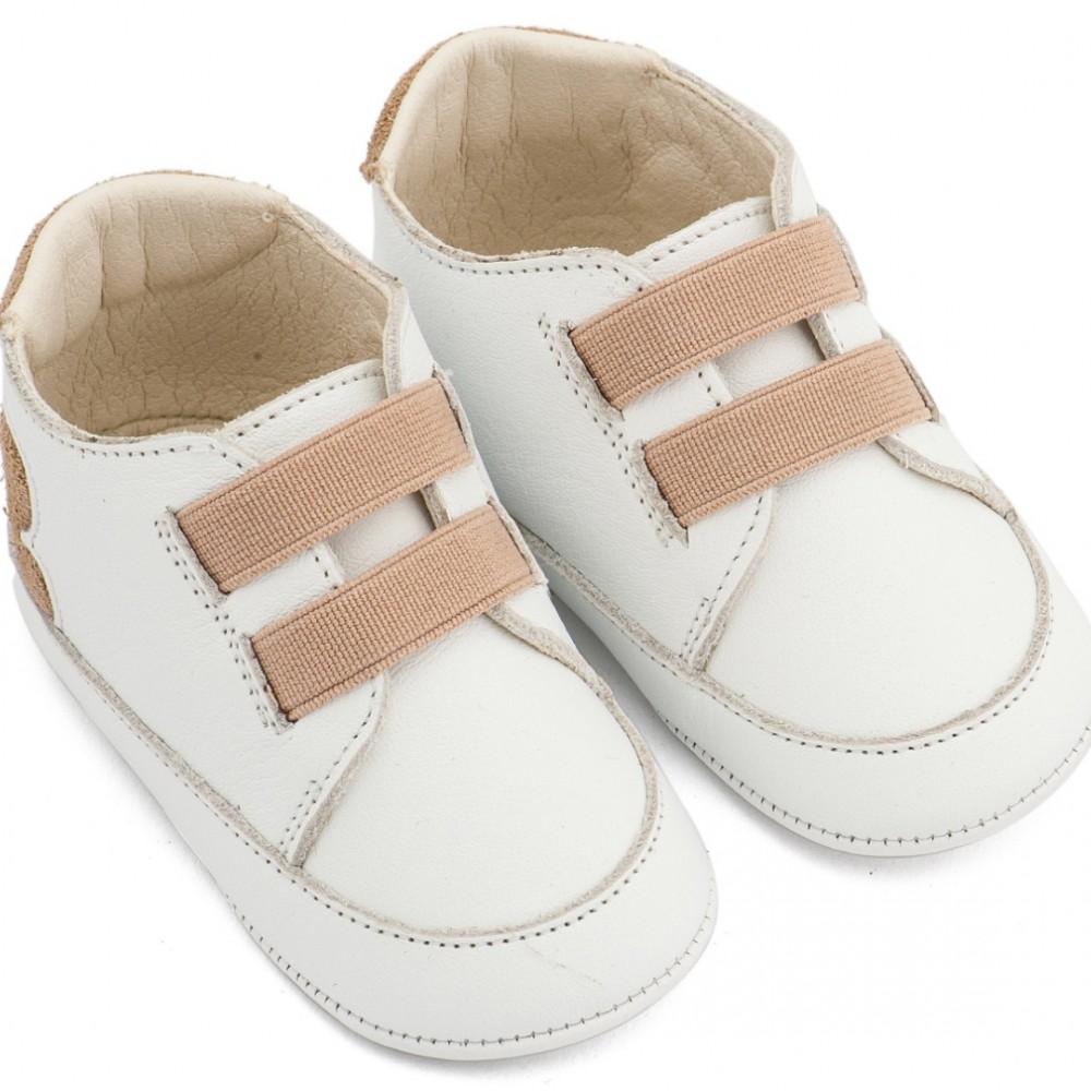 Παπούτσια Babywalker για Αγόρι 1137 λευκό-μπεζ