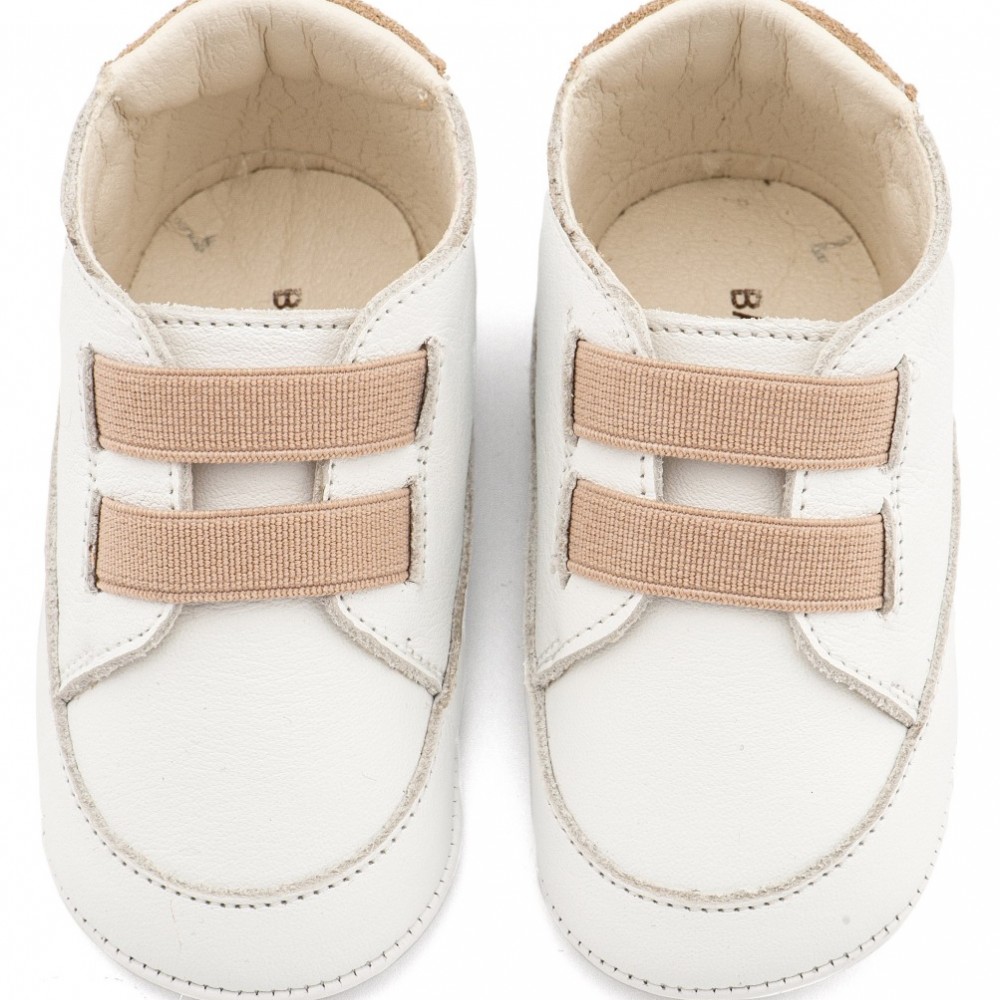 Παπούτσια Babywalker για Αγόρι 1137 λευκό-μπεζ
