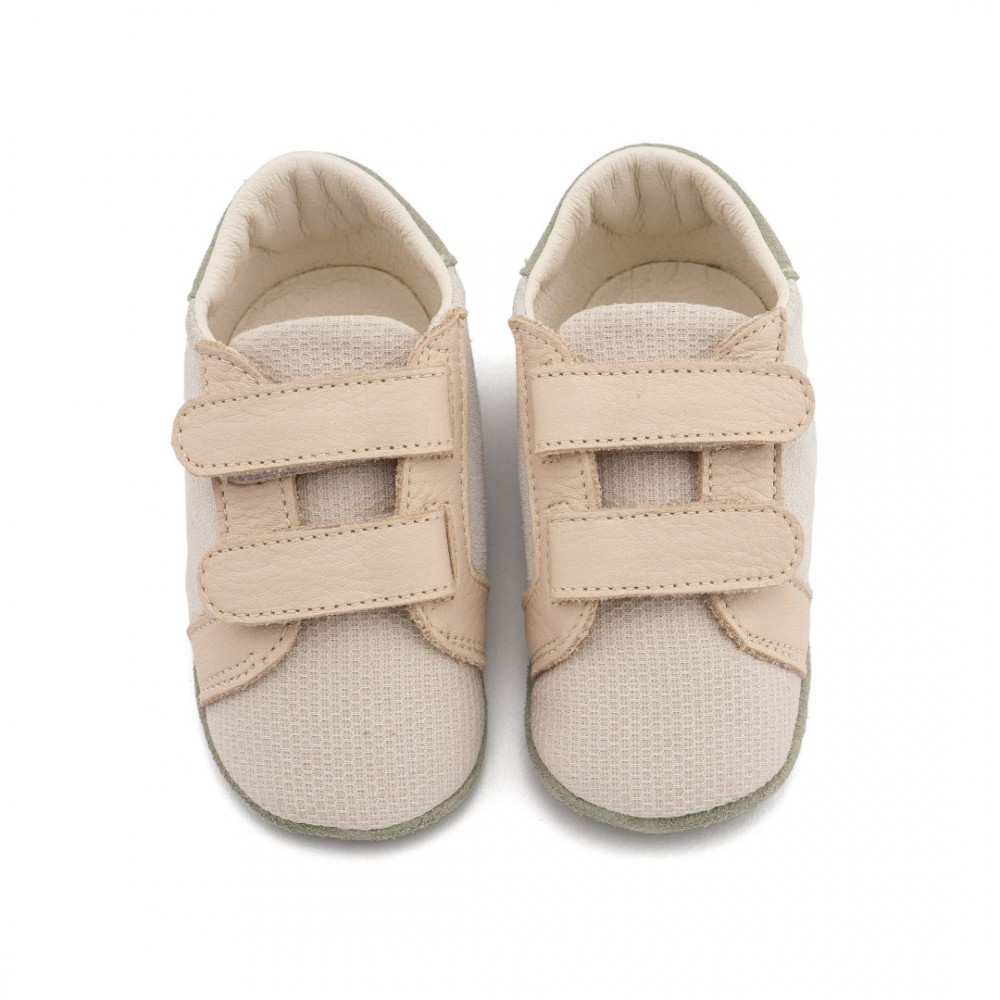 Παπούτσια Babywalker για Αγόρι 1138-1 λευκό-μπεζ-μέντα