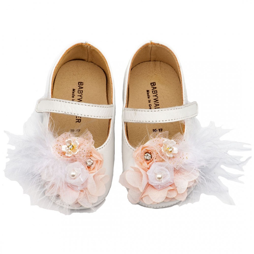Παπούτσια Babywalker για Κορίτσι 1663-1 λευκό ροζ
