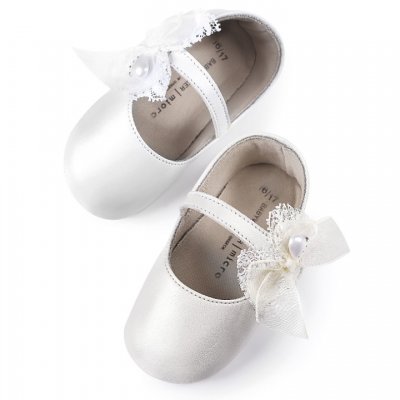 Παπούτσια Babywalker ιβουάρ για Κορίτσι- 1555-1