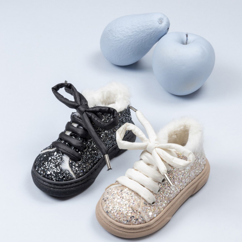 Παπούτσια Babywalker μαύρο για Κορίτσι- 5806-2