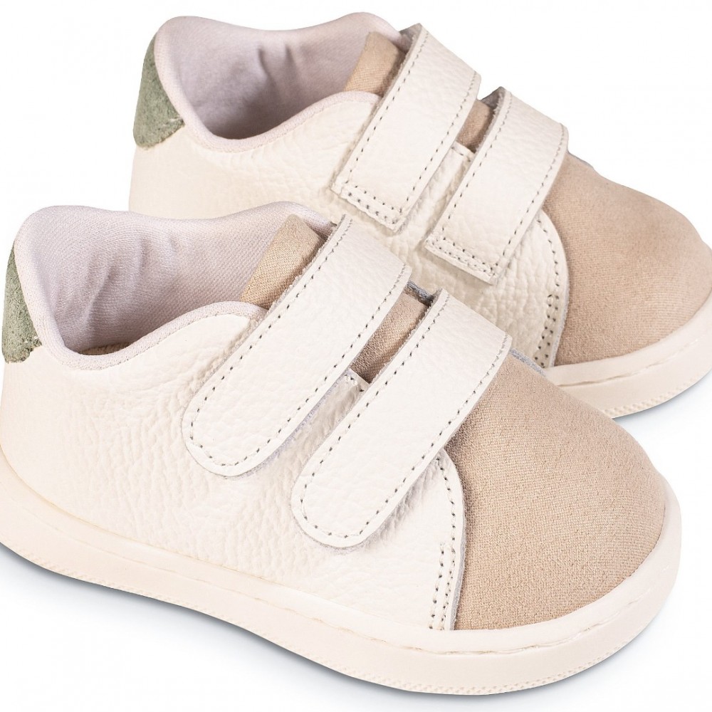 Παπούτσια Babywalker για Αγόρι 2113-2 λευκό μπεζ μέντα