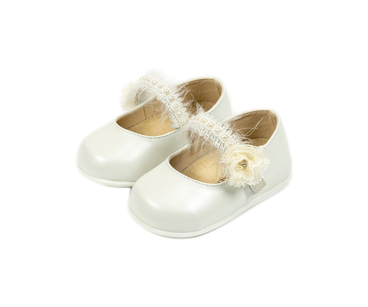 Παπούτσια Babywalker ιβουάρ για Κορίτσι - 2596