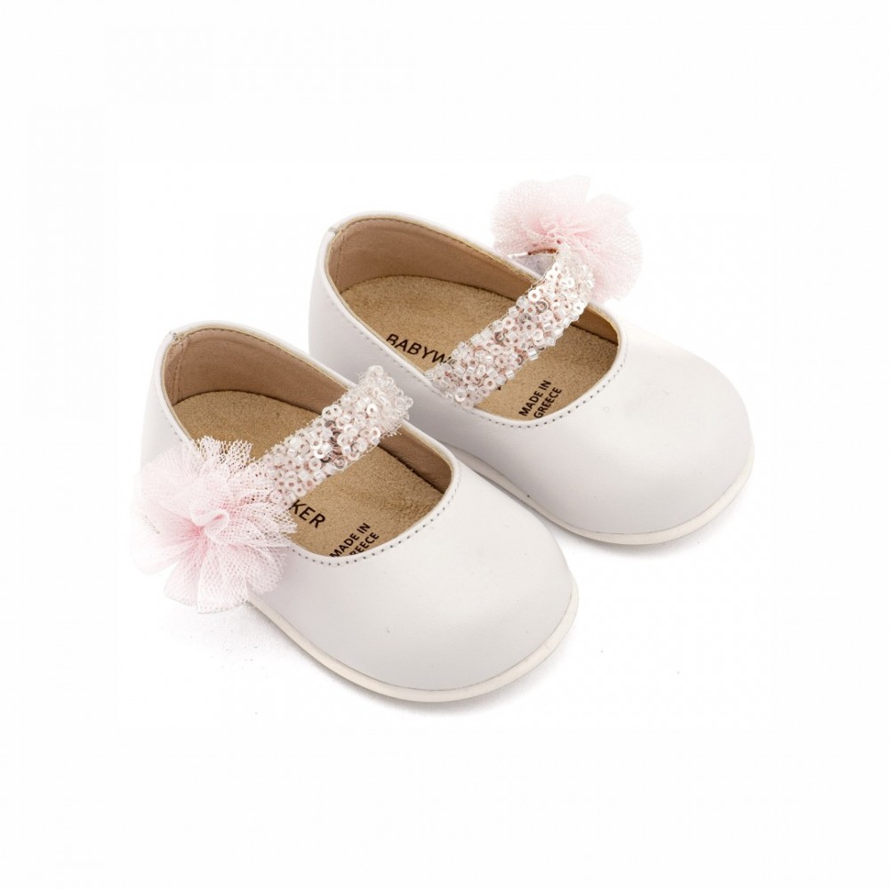 Παπούτσια Babywalker για Κορίτσι 2657-2 λευκό ροζ