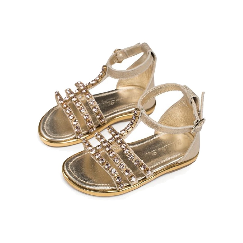 Παπούτσια Babywalker μεταλλιζέ χρυσό για Κορίτσι 6067