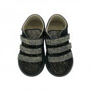 Παπούτσια Babywalker μαύρο - λεοπάρ για Κορίτσι 6071