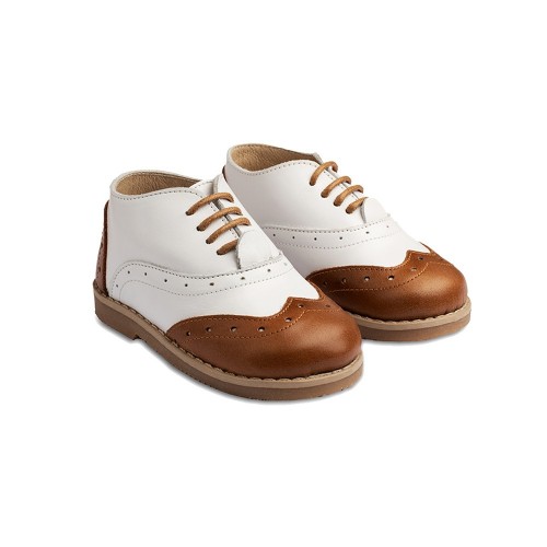 Παπούτσια Babywalker λευκό ταμπά για Αγόρι 4206-1