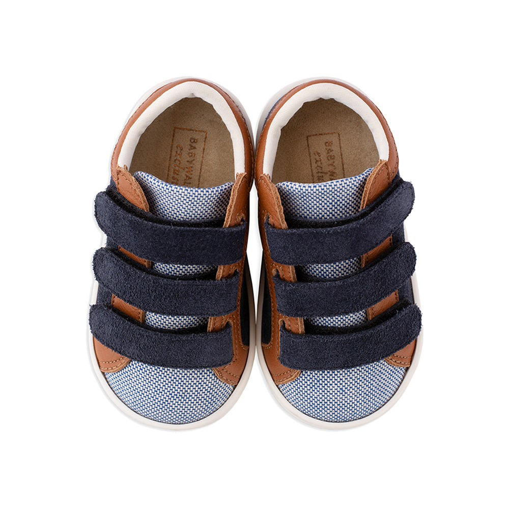 Παπούτσια Babywalker μπλε ταμπά για Αγόρι 5174-1