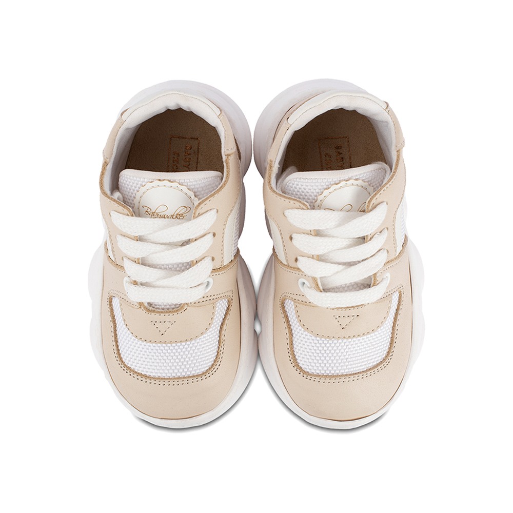 Παπούτσια Babywalker λευκό μπεζ για Αγόρι 5252