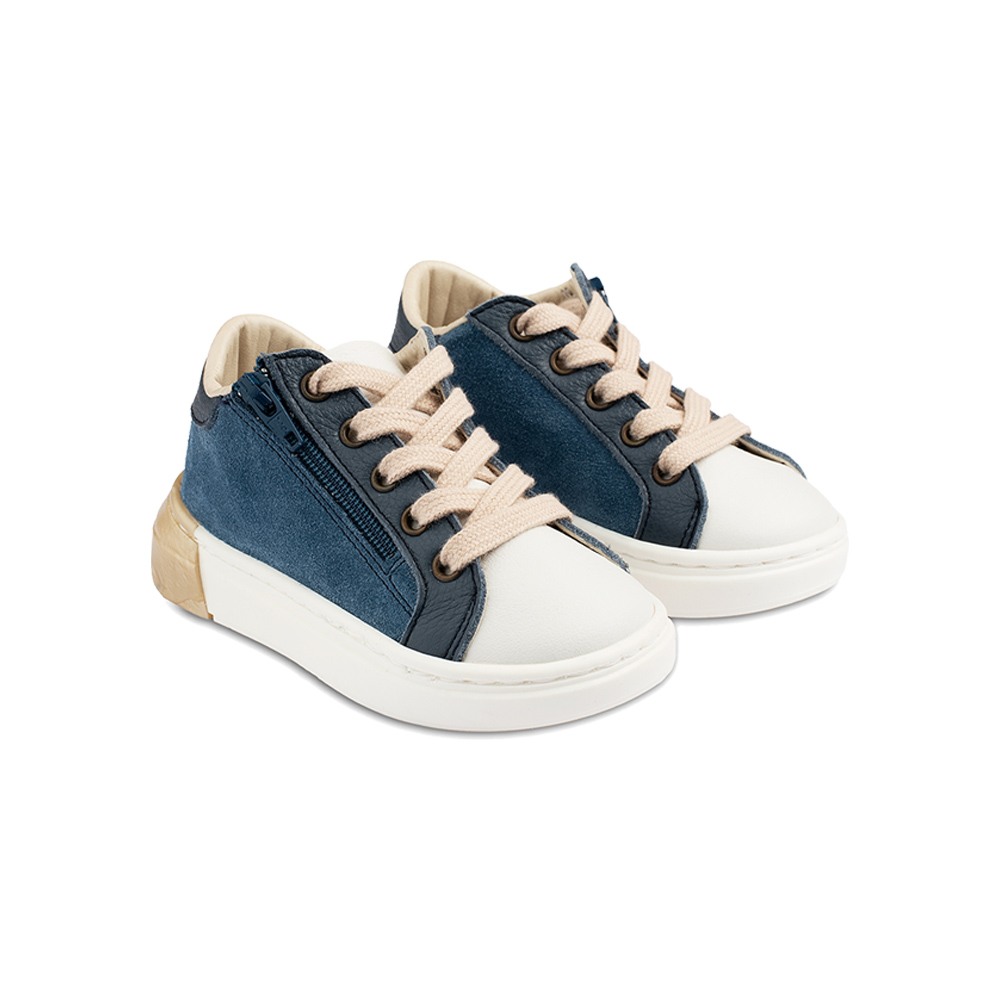 Παπούτσια Babywalker λευκό μπλε ρουά για Αγόρι 5253-1