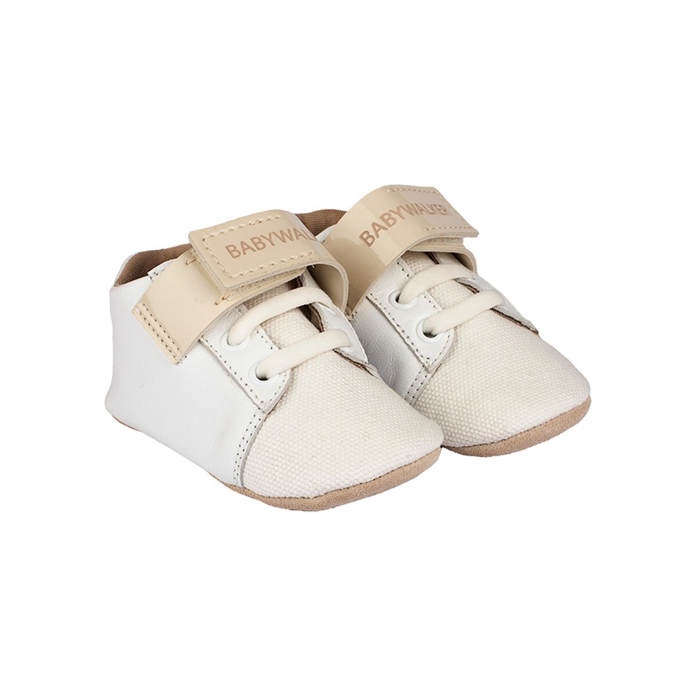 Παπούτσια Babywalker λευκό ιβουάρ για Αγόρι 1092