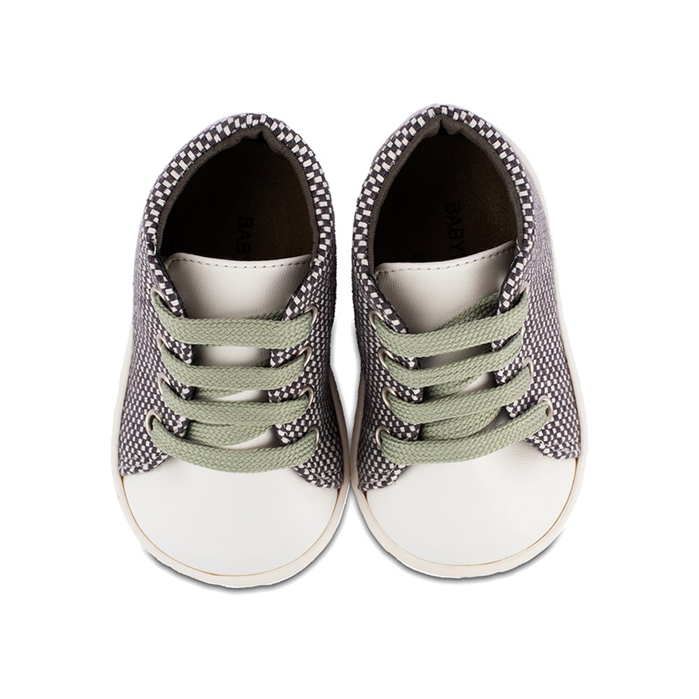Παπούτσια Babywalker λευκό γκρι για Αγόρι 2083-1