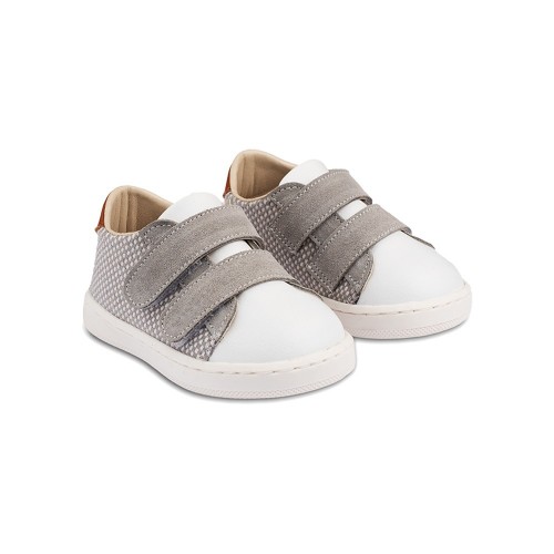Παπούτσια Babywalker γκρι λευκό ταμπά για Αγόρι 2104-1