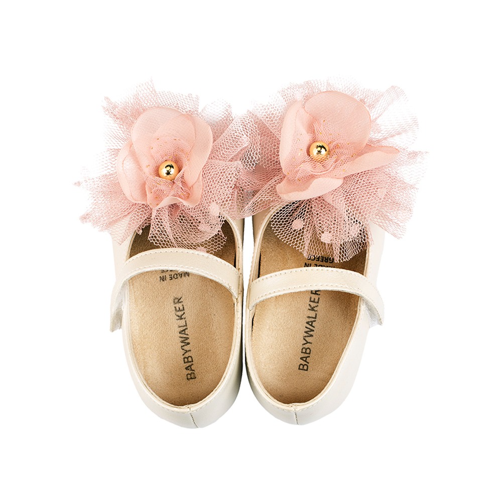 Παπούτσια Babywalker ιβουάρ ροζ για Κορίτσι 3560