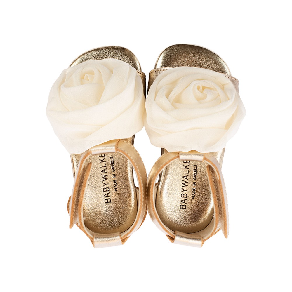 Παπούτσια Babywalker χρυσό ιβουάρ για Κορίτσι 4729-1