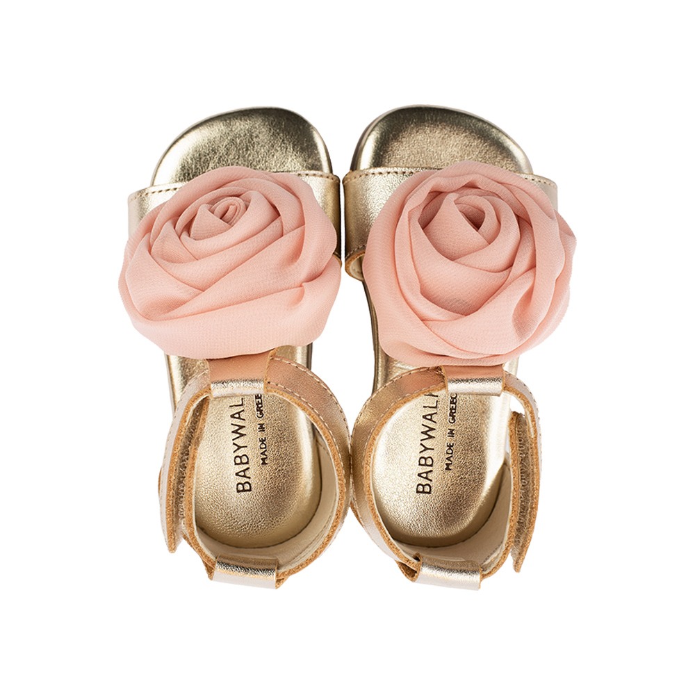 Παπούτσια Babywalker χρυσό ροζ για Κορίτσι 4729