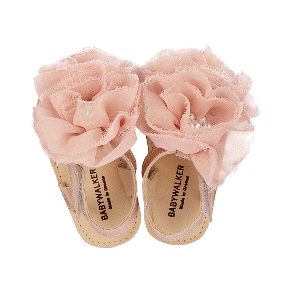 Παπούτσια Babywalker ροζ αντικέ για Κορίτσι 1559-2