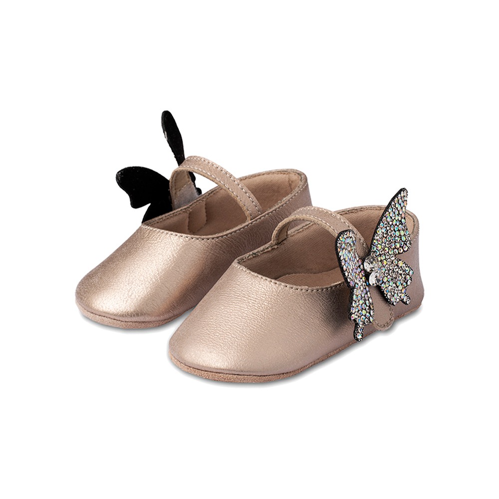 Παπούτσια Babywalker γκρι περλέ για Κορίτσι 1620-2